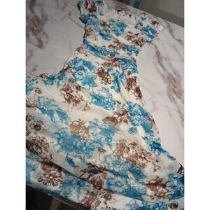 Women's Floral Dress Fairy Cottagecore Romantic Style Y2K Vintage Made in USA